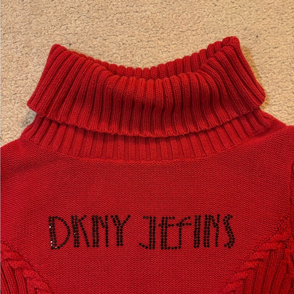 Vintage DKNY ribbed turtle neck 100% cotton - Picture 3 of 8